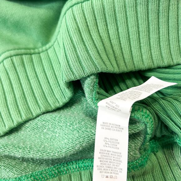 NWOT Aerie Down-To-Earth Crew Sweatshirt Green Logo Pullover Women’s Size S - Picture 7 of 8